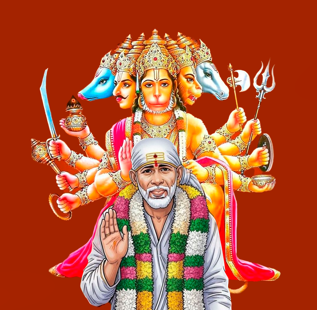 hanuman and saibaba logo